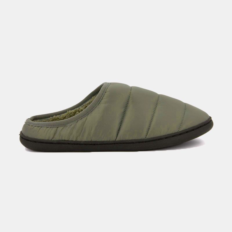 LEE COOPER Men's Oceano Faux Fur Lined Quilted Slipper