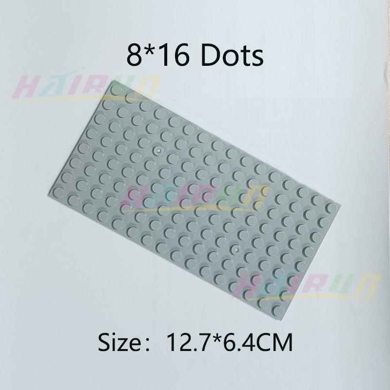 5 шт. 8x16 точек Двусторонняя Базовая Пластина Строительные Блоки Мелкие Детали Тонкая Пластина Кирпичики DIY Творческие Развивающие Образовательные Игрушки