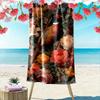 Graceful pheasant amidst blossoms Print beach towel, quick drying, suitable for travel, outdoor sports, jogging, the beach and swimming, gift
