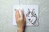 Siberian Husky, Chukcha - mouse pad with print, personalized dog-themed mouse pad, unique gadget for an office worker by Art-Dog brand