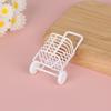 1Pcs Dollhouse Accessories Ins Cute Simulation Hand Pulled Cart Shopping Cart Toy Creative Kawaii Desktop Decoration Gift