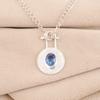 Tanzanite Gemstone 925 Solid Silver Jewelry Handmade Pendant 1.4" For Engagement PP-57-13