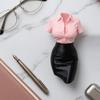 Профессиональная бюст-фигурка, напечатанная на 3D-принтере, в белой рубашке и юбке, статуэтка-половинка тела современной офисной леди, декоративная ваза для цветов для дома, офисного стола