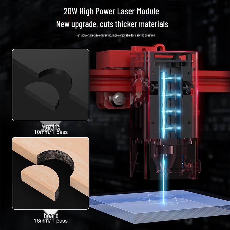 Настольный лазерный гравер Diaojiang A6PRO-5W, штекер CN (адаптер в комплекте)