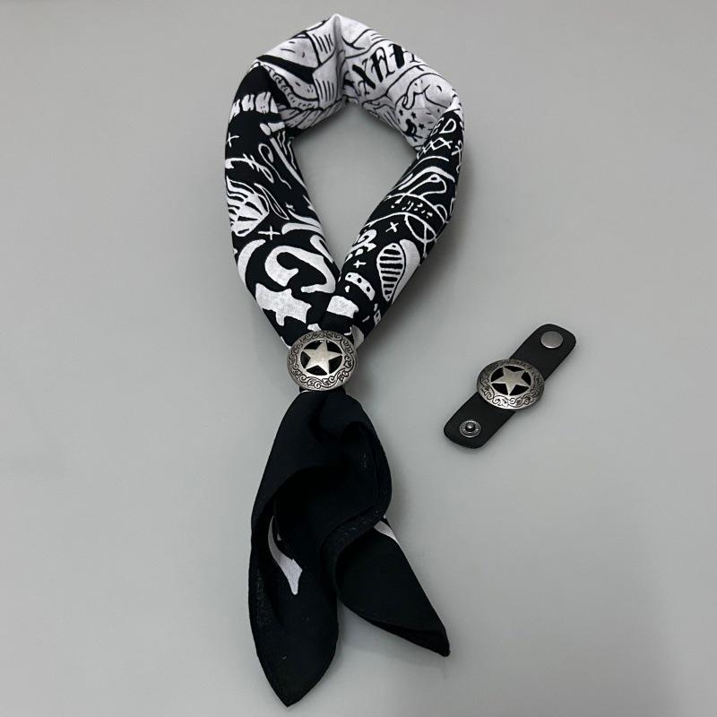 Хаки Чистый Хлопок Американский Ретро Винтажный Квадратный Шарф - Мужской Хип-Хоп Платок/Полотенце Для Лица