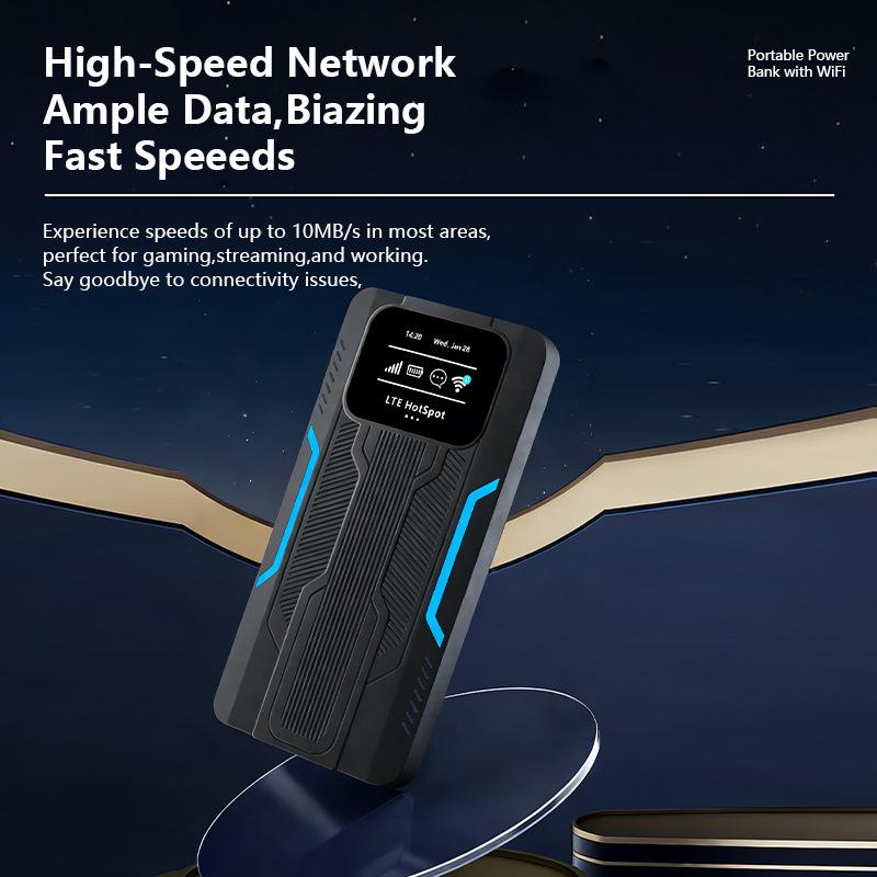M212 Портативный MiFi LTE Двухдиапазонный 4G WiFi6 Роутер с Power Bank на 300M