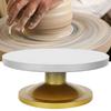 PVC   Ceramic Machine Pottery Wheel Rotating Table Turntable Clay Modeling Sculpture(23cm)