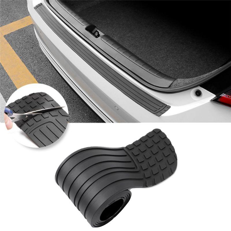 Car Trunk Anti-Kicked Scratch Protector Strip Stylings Accessories Rear Guard Plate Trim Sticker