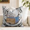 Cartoon MMashiMaroS Cushion Cover Eco Linen Pillow Case DoubleSided Print Breathable Durable Zipper Home Decor Gift