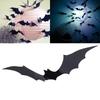 Kids Room Wall Sticker Halloween Atmosphere Decoration 3D Black PVC Bat DIY Bat Wall Sticker Home Wallpaper Home Festival Decor