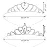 Набор из 2 аксессуаров для волос cnomg Корона Тиара Детская Фотография Вечеринка Девочки Свадьба Церемония Совершеннолетия Вечеринка по случаю Дня Рождения Украшение для волос невесты