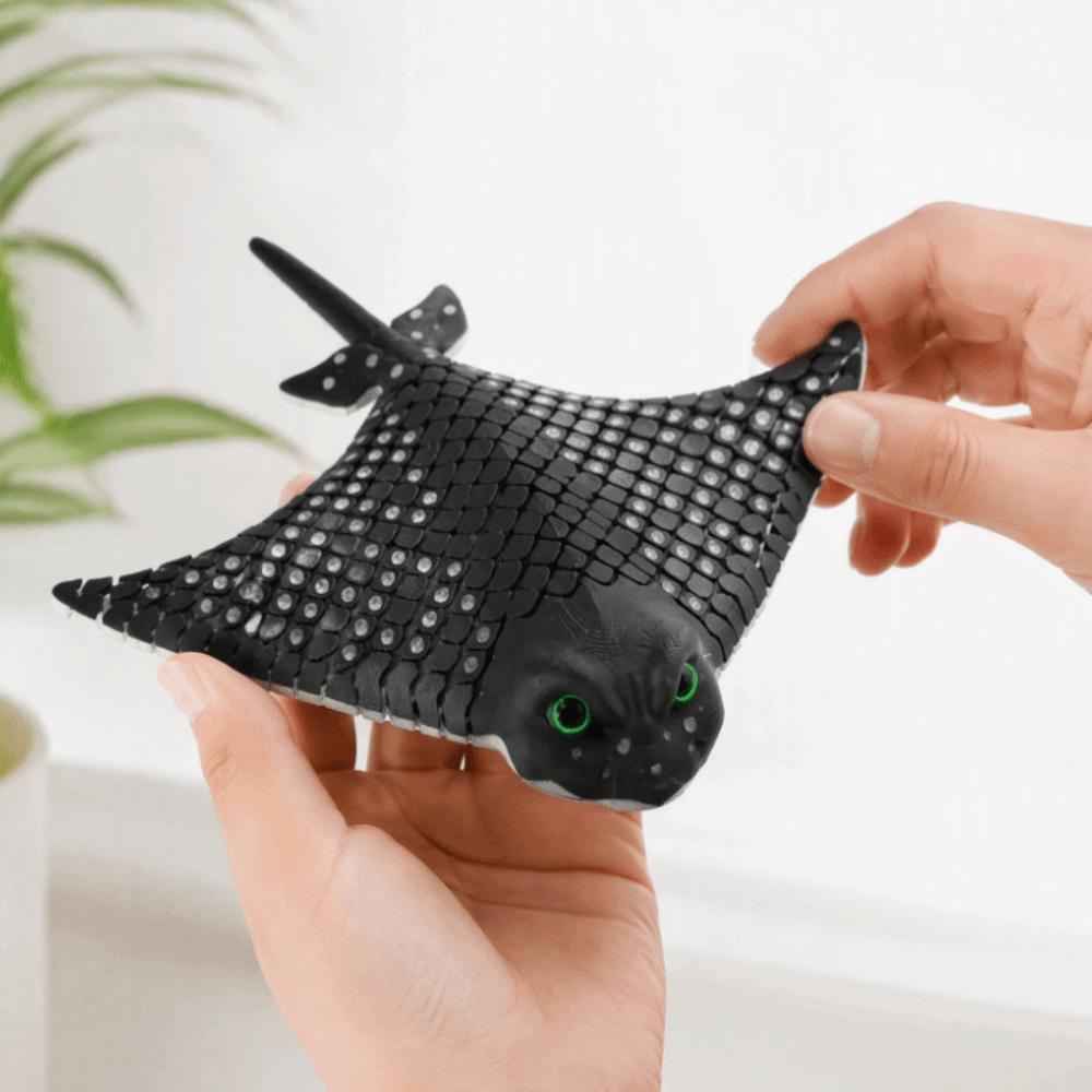 Bionic Luminous Stingray Toy Luminous Realistic Stingray Figurine  Room Ornament