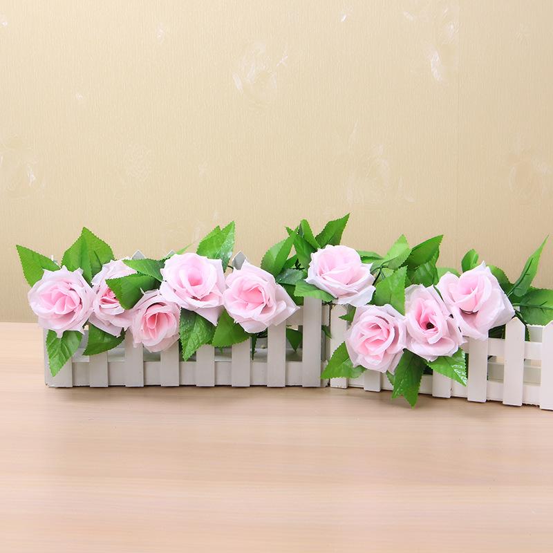 Шелковый пион, цветок розы, ротанг, искусственный плющ, ротанг, свадебная вечеринка, настенное украшение, гирлянда, украшение для дома и сада