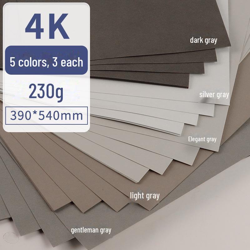 A4 Blue Card Paper Set (230g) - Dark Blue, Lake Blue, Haze Blue, Tibetan Blue, Sky Blue - Ideal for Kindergarten Crafts