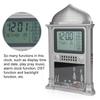 1Pcs Plastic Islamic Prayer Digital Calender Time Display Alarm Wall Clock(grey)