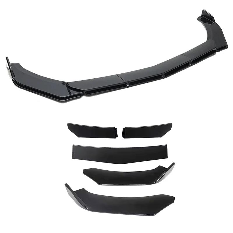 Adjustable 5Pcs Sectional Front Spoiler Lip For Skoda Fabia NJ PJ 2014-2026 Front Bumper Splitter Car Exterior Sport Body Kit