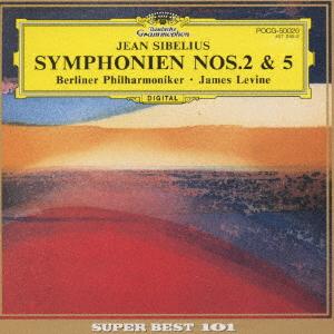 CD BERLIN PHILHARMONIC SIBELIUS LEVI Sibelius Symphonies No. 2 5 POCG50020 Deutsche Grammo 1997 Japan Classical Used