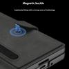 GKK For Samsung Galaxy Z Fold7 5G Stand Case with Card Holder PU PC Tempered Glass Phone Cover Magnetic Closure