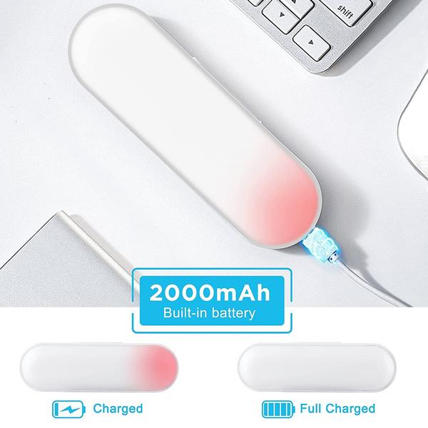 Светодиодная настольная лампа с сенсорным управлением, встроенная батарея 1200/2000 мАч, освещение, 5 цветов, регулируемое USB-перезаряжаемое освещение гардероба