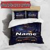3pcs Duvet Cover Set (1*Duvet Cover + 2*Pillowcase, Without Core), Custom Name Knight Rider Pattern Bedding Set, Home Bedroom Decor Gift