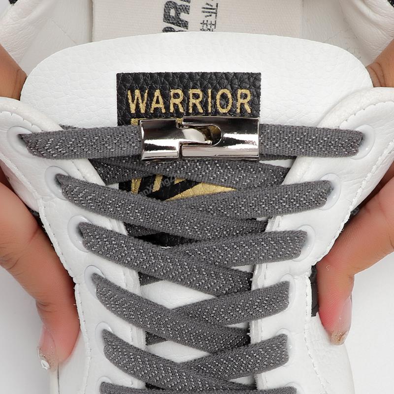 Elastic Laces Sneakers Cross Locks Shoelaces Without Ties Kids Adult 8MM Width No Tie Shoelace Rubber Bands Shoes Accessories