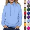 Women's Long Sleeve Oversized  Oversized Drop Shoulder Sleeves Women's Hooded Plush Sweatshirt