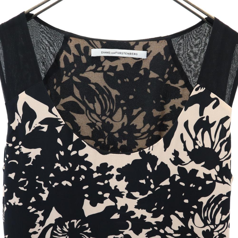 Diane von Furstenberg Шелк Смесь Без рукавов Цельный бежевый Женский Б/У