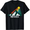 Nevada Retro Vintage Sunset Mountain Nevada Lovers T-Shirt