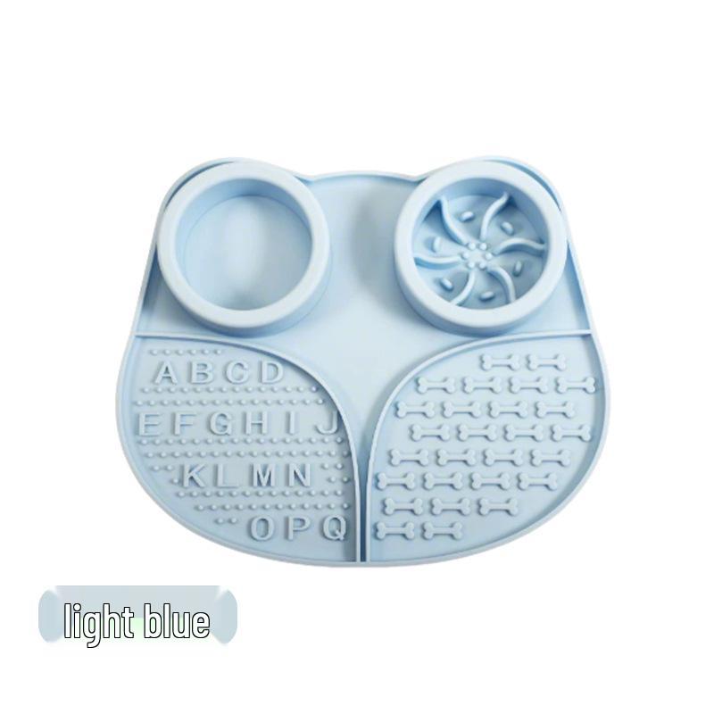 Миска-медленнее с присоской против удушья - Легко моется, Пищевой силиконовый коврик для кормления питомцев