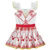 Girls' Angel Love Ballet Dress Children's Sleeveless Strap Dress Fabulous Felicity 0525 European And American Style Red Color