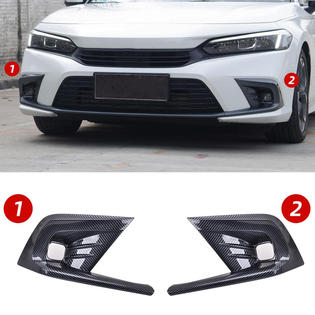 2 шт. передние противотуманные фары автомобиля, крышка лампы, накладка на бампер, протектор, украшение, стиль для Honda Civic 11th Gen 2022
