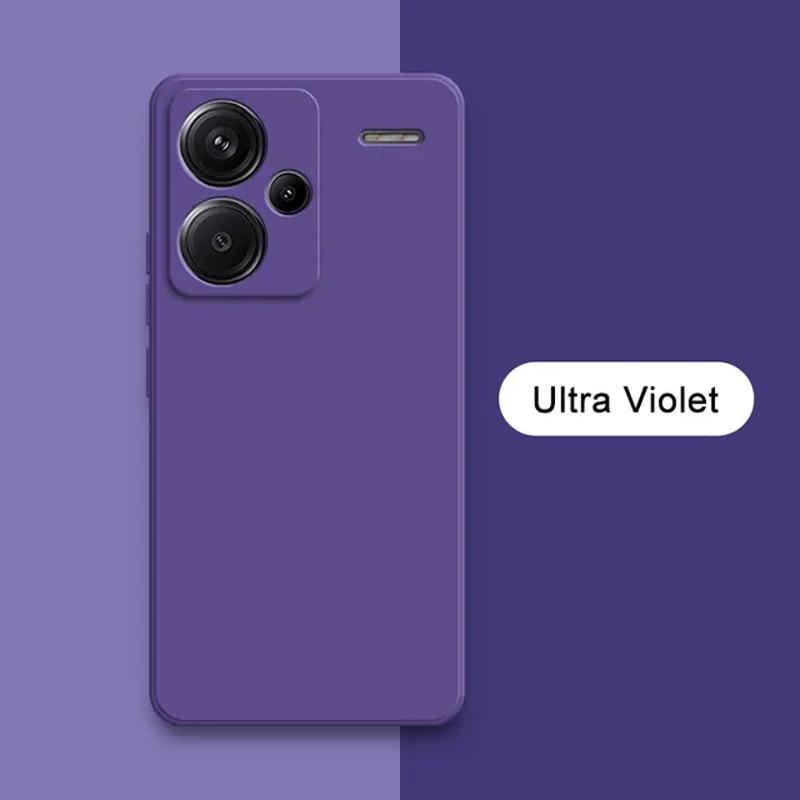 Жидкий силиконовый чехол для телефона Xiaomi Redmi Note 13 Pro Plus 360 Camera Защитная мягкая задняя крышка RedmiNote13 13Pro Сумки