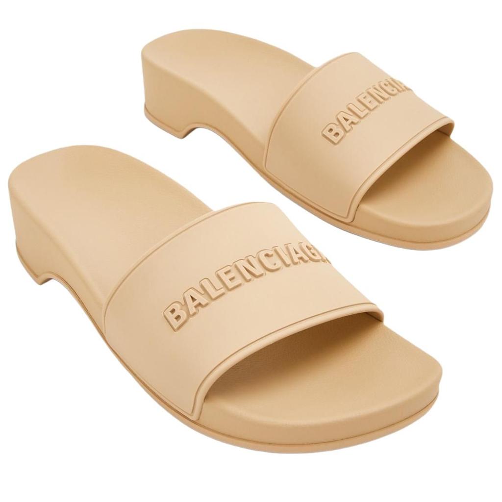 (WMNS) Balenciaga Pool Clogs 'Beige' Women's 707094W1S9H2020
