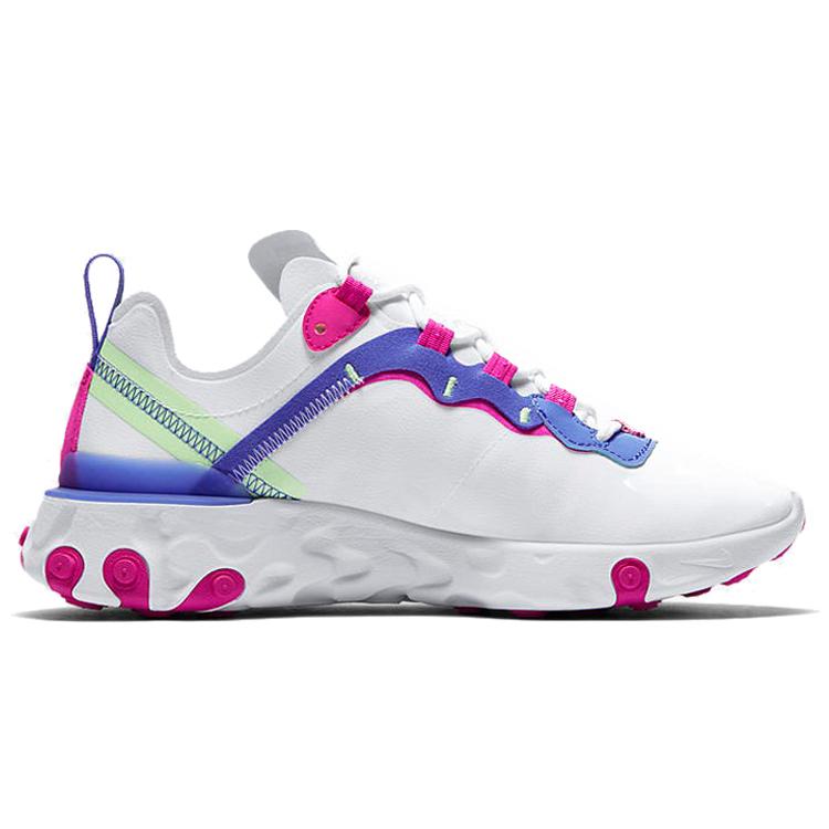 Nike Женские кроссовки Nike React Element 55 White Fire Pink BQ2728-104