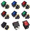 5/20 шт. 15*21 мм Тип лодочки 2/3/4 контакта ВКЛ-ВЫКЛ Переключатель 6A 250V 10A 125V KCD1 Рокерный переключатель Выключатель питания