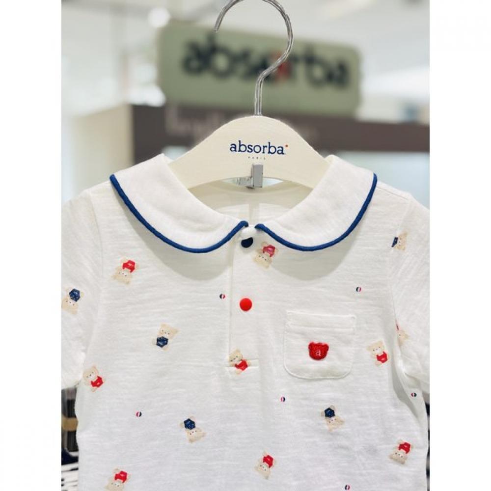 Absorba Bebe Short Sleeve Set White Ivory A1313011