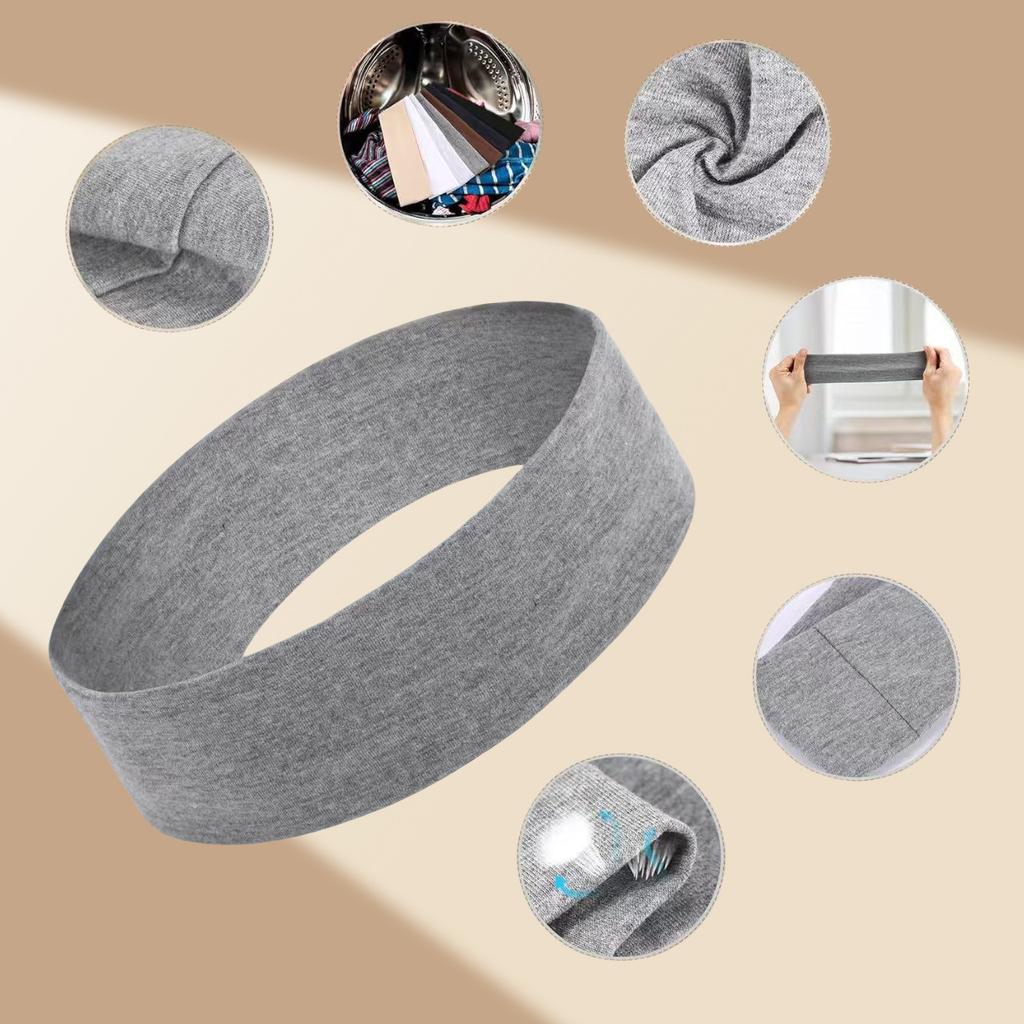 Эластичная повязка на голову для занятий йогой и фитнесом, впитывающая пот, однотонная повязка на голову, нескользящая повязка на голову