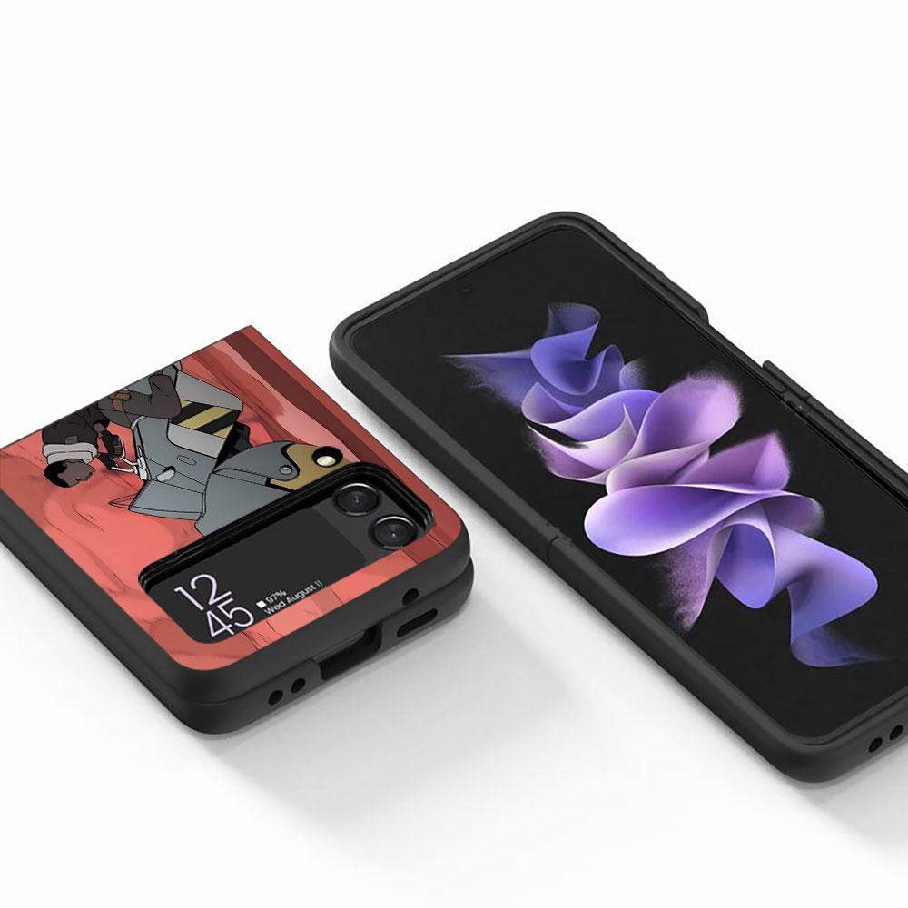 Scavengers Reign Comic Case для Samsung Galaxy Z Flip3 5G Flip4 PC Hard Phone Shell Z Flip 4 3 Black Coque Zflip3 Zflip4 Cover