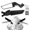 RACEAST Motorcycle Adjustable Rotating Side Wing Stealth Left and Right Aluminum Alloy Durable and Compatible with CBR and GSX1300R Spacing Mirrors,