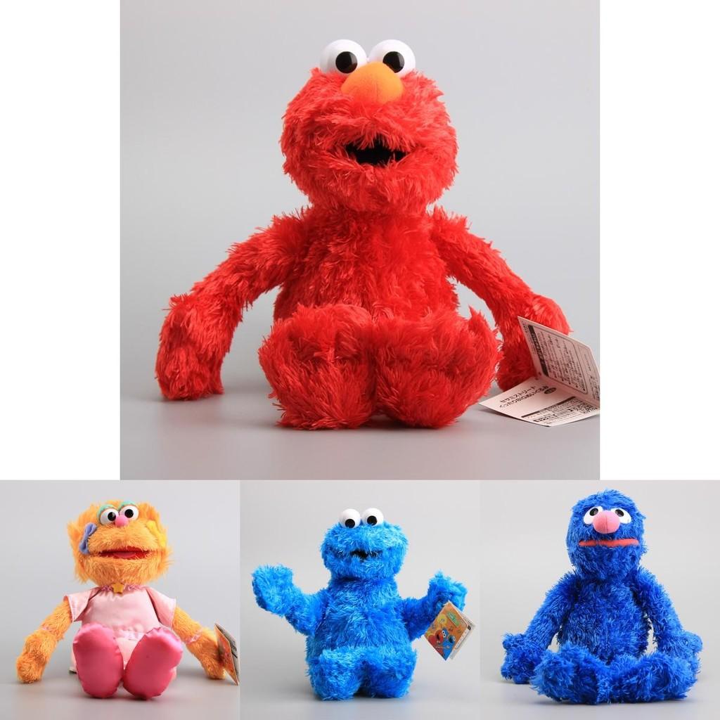 Interactive Sesame Street Plush Elmo Zoe Ernie Oscar Cookie Grover Bird Nwt Toys Set