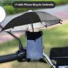 Novelty Sun Protection Sunshade Umbrella Mini Umbrella Bicycle Phone Holder Motorcycle Phone Holder
