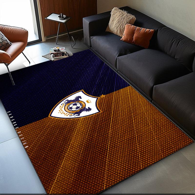 1PC rug Dynamic Qarabag Crest Design Carpet, Chair Rug,Area Rug for Office Bedroom living rooms bedroom, Doormat decor Christmas fan gifts