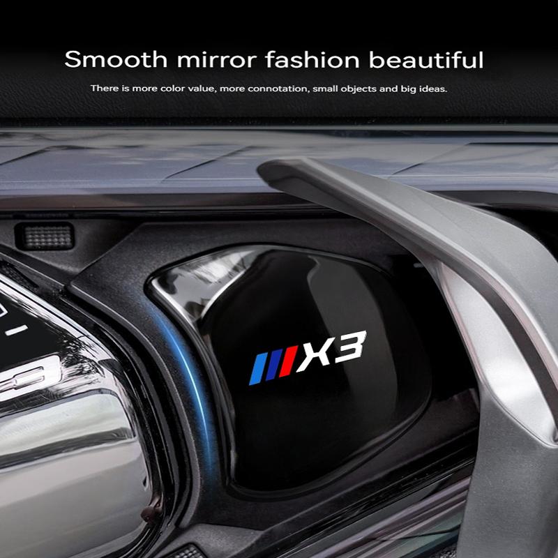 BBKG7 4Pcs Car Inner Door Bowl Stainless Steel Protection Cover Stickers For BMW X3 G45 G48 2024-2025 Sticker Styling Accessories