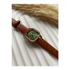 Bs Still Vintage Calendar Minimal Women's Wristwatch Vintage Leather Strap 1 Piece