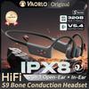 2 IN 1 Open-Ear/In-Ear Bone Conduction Wireless Headphones IPX8 Waterproof Swimming Bluetooth 5.4+32GB MP3 HIFI Sport Headsets