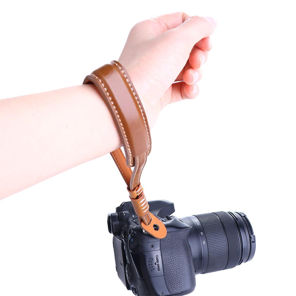 Ручная работа Аксессуары Противопотерянный Шнурок Фотооборудование Ремешок на запястье для камеры Ремешок для камеры из ПУ кожи Ручной ремешок для камеры Ремешок для камеры