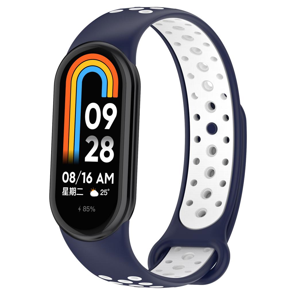 Для Xiaomi Smart Band 9 NFC/Band 9/Band 8 NFC/Band 8 Силиконовый ремешок для часов с силиконовым соединителем