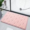 Sponge Bathroom Cashmere Thickening Mat Bath Non-slip Carpets In Wash Basin Bathtub  Floor Rug Shower Room Doormat Memory Foam 3D Pad