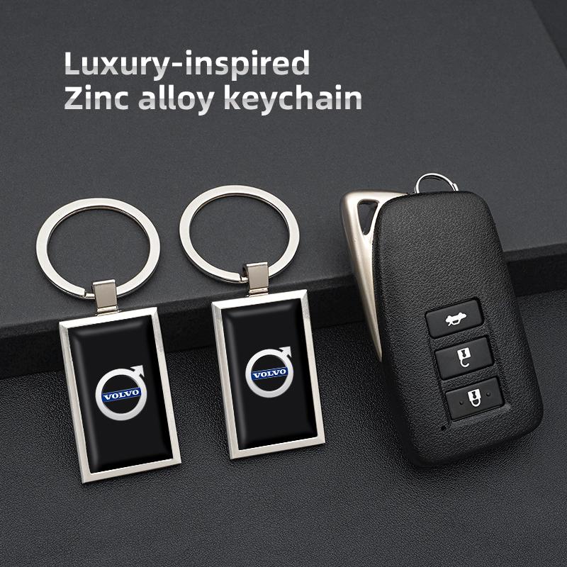 Juchq4 Для Volvo Металл/АБС Логотип Автомобиля Брелок Брелок Аксессуар для Салона Авто Для Volvo Rdesign V60 V40 XC60 XC90 S60 C30 V50 V70 XC40