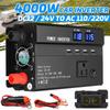 110/220V 4000W Car Inverter Voltage Transformer Converter Modified Sine Wave Power Inverter Home Converter DC 12V/24V